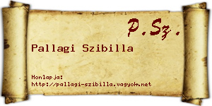 Pallagi Szibilla névjegykártya
